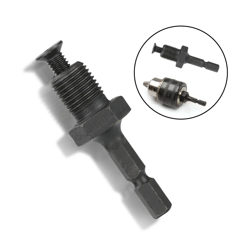 1/4" Hex Shank Adapter to 1/2" 3/8" Variable Thread Reverse Tooth Rod Collet Connecting Rod Drill Collet Conversion Handle
1/4" Hex Shank Adapter to 1/2" 3/8" Variable Thread Reverse Tooth Rod Collet Connecting Rod Drill Collet Conversion Handle