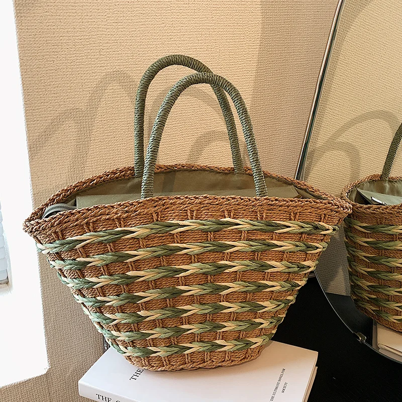 Popular Summer Handbag with Large Capacity for Women, Simple Woven Bucket Bag 2023 Trendy Shoulder Unique Style
Popular Summer Handbag with Large Capacity for Women, Simple Woven Bucket Bag 2023 Trendy Shoulder Unique Style