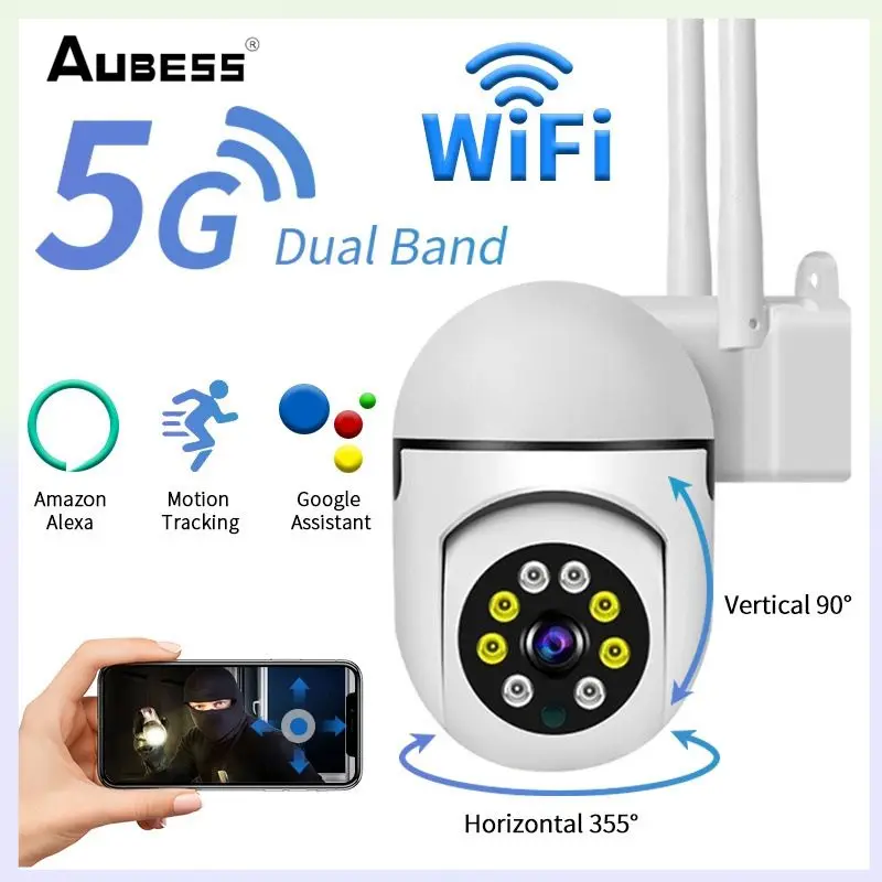 Wireless IP Camera 3MP HD Auto Tracking PTZ Cameras Outdoor WIFI Camcorders Surveillance Monitor Dual Frequency Security Cameras
Wireless IP Camera 3MP HD Auto Tracking PTZ Cameras Outdoor WIFI Camcorders Surveillance Monitor Dual Frequency Security Cameras