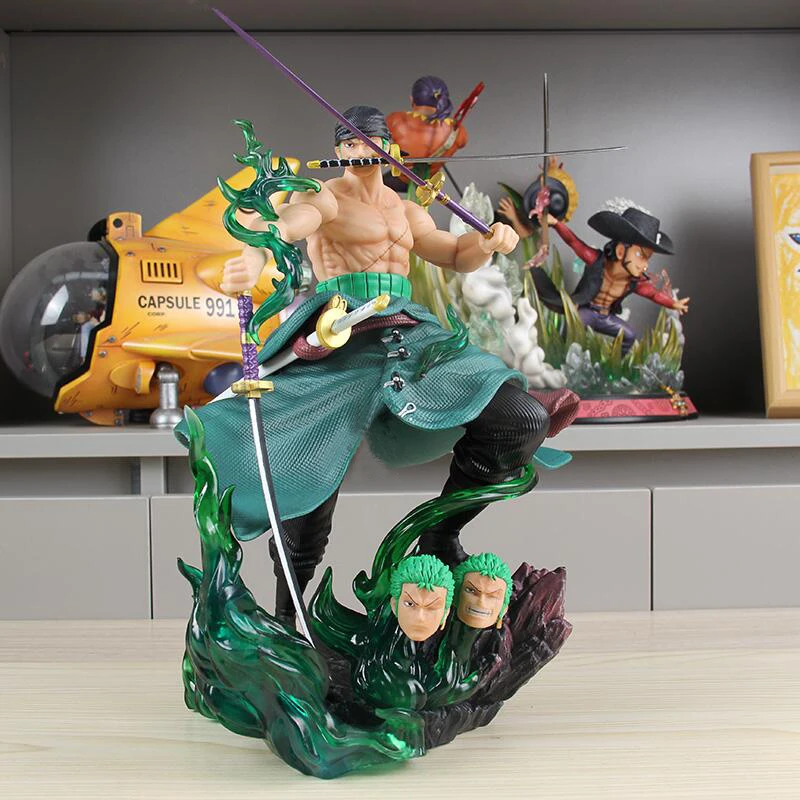 One Piece Roronoa Zoro Three Heads Action Figure GK Zoro Three Knife Flow Statue Figuras Toys Collection Model Figurine Gifts
One Piece Roronoa Zoro Three Heads Action Figure GK Zoro Three Knife Flow Statue Figuras Toys Collection Model Figurine Gifts