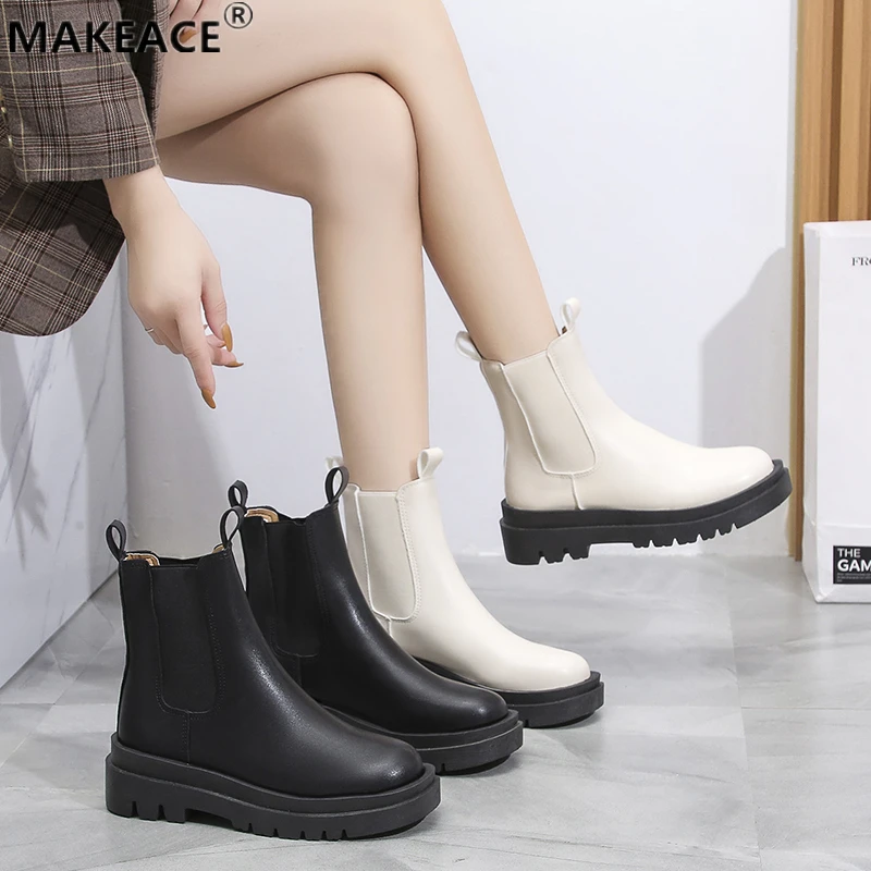 Spring New Korean Women Boots Fashion Short Tube Chelsea Boots Leather Soft Surface Sexy Feet Bare Boots 43 Size Women's Shoes
Spring New Korean Women Boots Fashion Short Tube Chelsea Boots Leather Soft Surface Sexy Feet Bare Boots 43 Size Women's Shoes