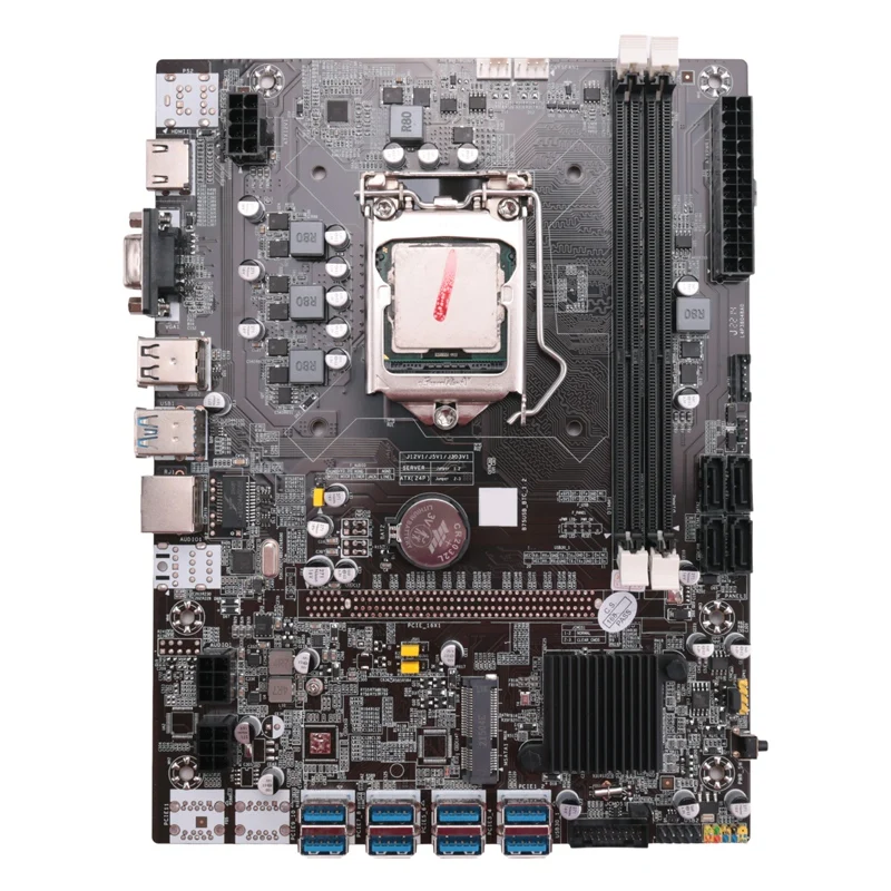 AU42 -B75 BTC Mining Motherboard+Random CPU LGA1155 8XPCIE USB Adapter Support 2XDDR3 MSATA B75 USB BTC Miner Motherboard
AU42 -B75 BTC Mining Motherboard+Random CPU LGA1155 8XPCIE USB Adapter Support 2XDDR3 MSATA B75 USB BTC Miner Motherboard