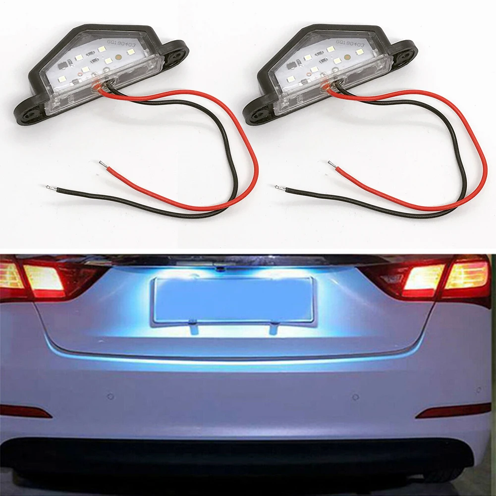 1 Pair 6LED Car License Plate Light 12-24V 6000K Waterproof White Signal Tail Boat Truck Lamp Trailer Caravan High Brightness
1 Pair 6LED Car License Plate Light 12-24V 6000K Waterproof White Signal Tail Boat Truck Lamp Trailer Caravan High Brightness