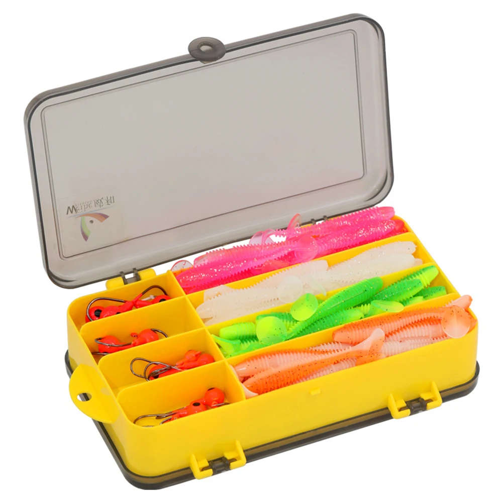 131 Pieces Of Lure Bait Set T Tail Soft Fish Accessories Combined Fishing Rig Iscas Pesca Fishing Tackle Gear Accessories
131 Pieces Of Lure Bait Set T Tail Soft Fish Accessories Combined Fishing Rig Iscas Pesca Fishing Tackle Gear Accessories