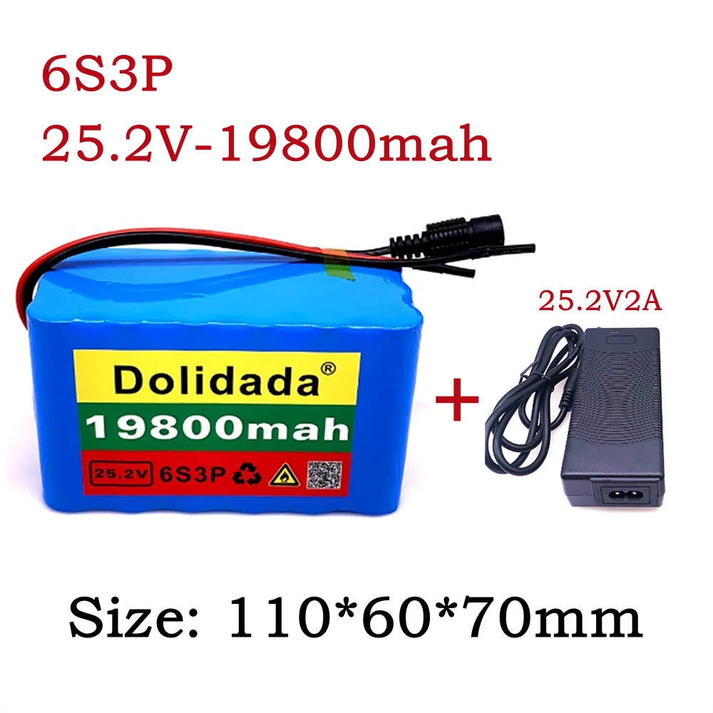 6s3p 24V 19800mAh 18650 Battery Lithium Battery 25.2v 19800mAh Electric Bicycle Moped /Electric/Li ion Battery Pack with charger
6s3p 24V 19800mAh 18650 Battery Lithium Battery 25.2v 19800mAh Electric Bicycle Moped /Electric/Li ion Battery Pack with charger