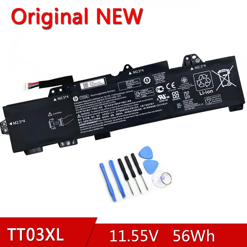 TT03XL NEW Original Battery For HP EliteBook 850 G5 G6 ZBook 15U G5 G6 HSTNN-UB7T/LB8H/DB8K 932824-2C1/2C1/421 933322-855
TT03XL NEW Original Battery For HP EliteBook 850 G5 G6 ZBook 15U G5 G6 HSTNN-UB7T/LB8H/DB8K 932824-2C1/2C1/421 933322-855
