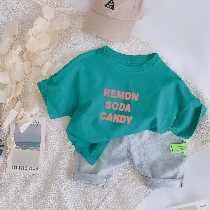 Summer boys and girls short-sleeved new cotton hemp children loose T-shirt children's clothes South Korea half-sleeved boy's top
Summer boys and girls short-sleeved new cotton hemp children loose T-shirt children's clothes South Korea half-sleeved boy's top