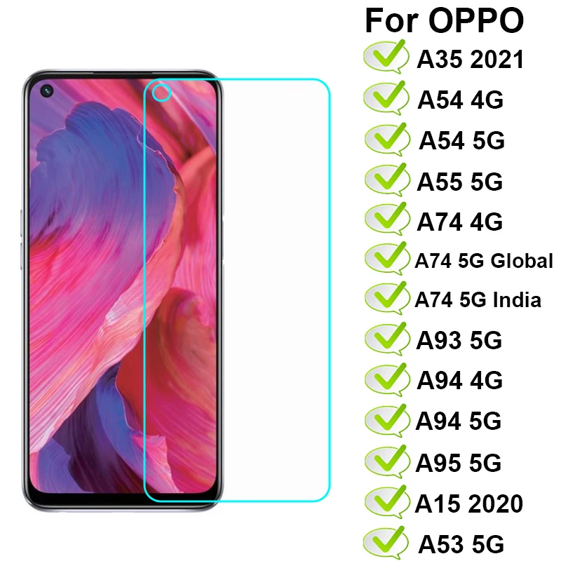 2Pcs Tempered Glass For OPPO A74 Screen Protector 9H Protective Glass on OPPO A35 A54 A55 A74 A93 A94 A95 A15 A53 5G Pelicula
2Pcs Tempered Glass For OPPO A74 Screen Protector 9H Protective Glass on OPPO A35 A54 A55 A74 A93 A94 A95 A15 A53 5G Pelicula