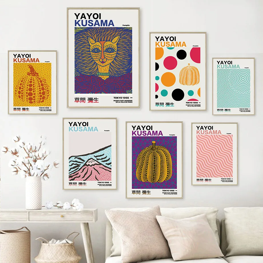 Color Yayoi Kusama Pumpkin Abstract Modern Nordic Poster And Prints Wall Art Canvas Painting Wall Pictures For Living Room Decor
Color Yayoi Kusama Pumpkin Abstract Modern Nordic Poster And Prints Wall Art Canvas Painting Wall Pictures For Living Room Decor