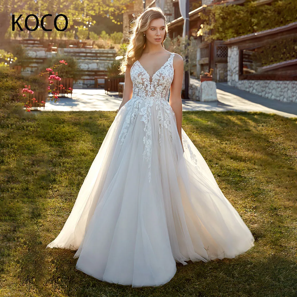 MACDOUGAL Vintage A-line Wedding Dress V-neck Backless Tulle Appliques Sleeveless Vestido De Novia Custom Made For Women 2023
MACDOUGAL Vintage A-line Wedding Dress V-neck Backless Tulle Appliques Sleeveless Vestido De Novia Custom Made For Women 2023
