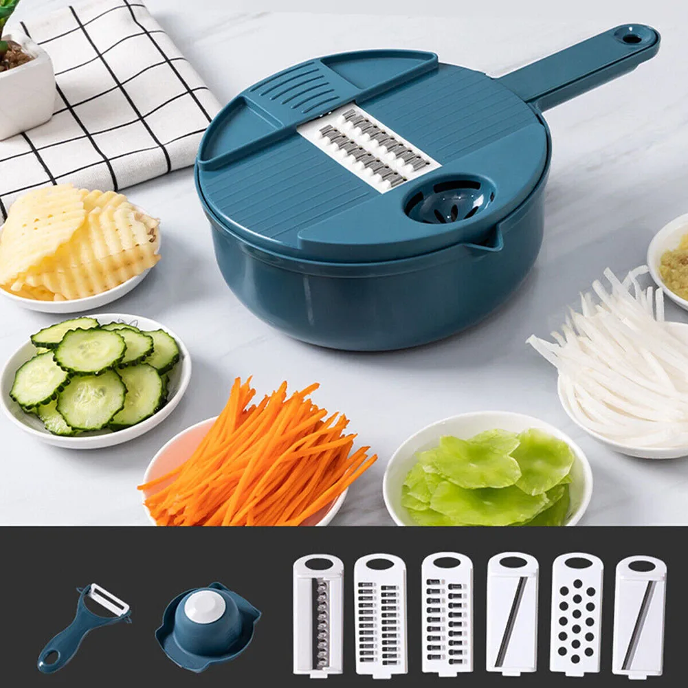 12 In 1 Vegetable Cutter Vegetable Slicer Fruit Peeler Grater For Vegetables Chopper Multi Drain Basket Kitchen Gadgets
12 In 1 Vegetable Cutter Vegetable Slicer Fruit Peeler Grater For Vegetables Chopper Multi Drain Basket Kitchen Gadgets