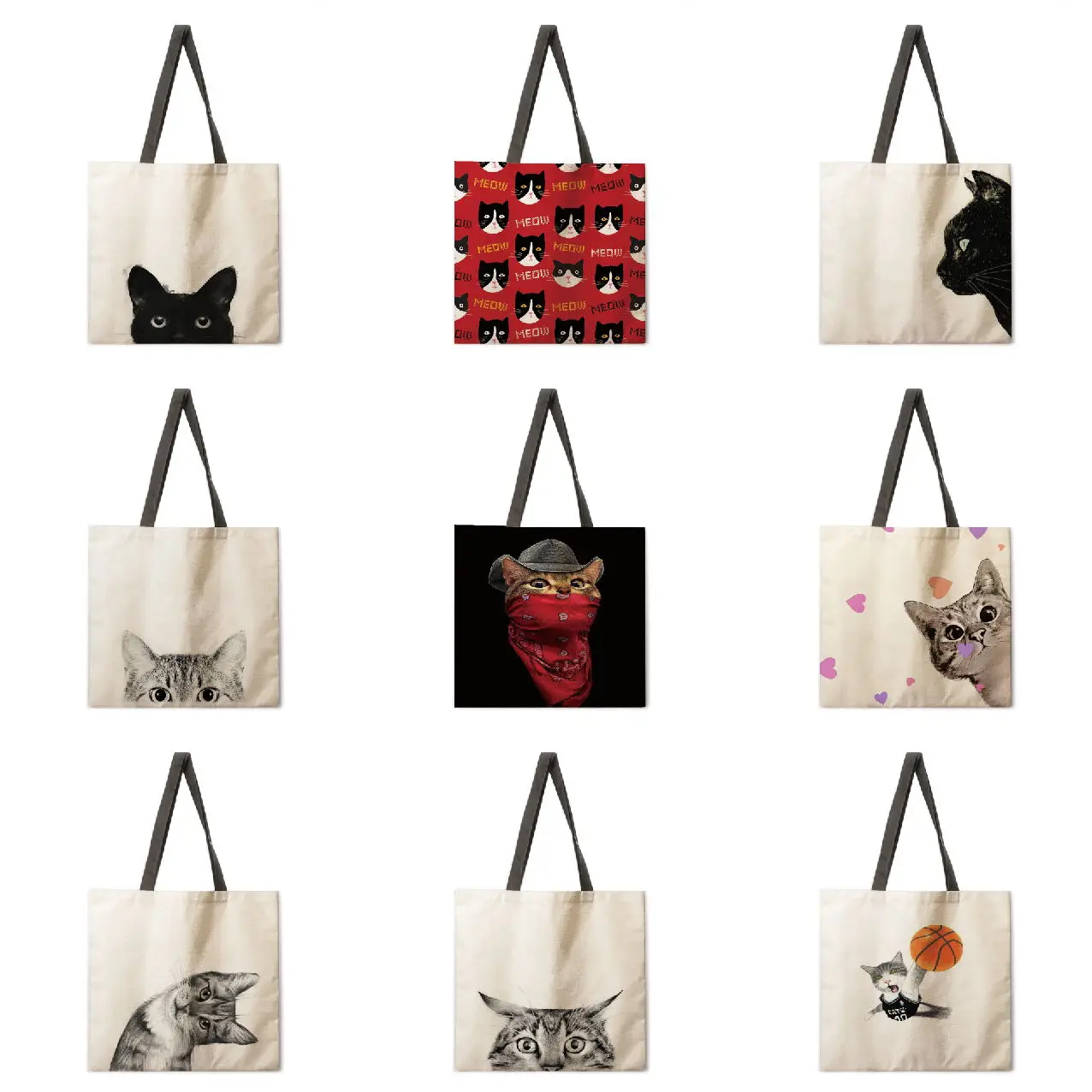 Black Bottom Cat Print Reusable Shopping Bag Ladies Fashion Shoulder Bag Ladies Canvas Tote Bag Tote Bag
Black Bottom Cat Print Reusable Shopping Bag Ladies Fashion Shoulder Bag Ladies Canvas Tote Bag Tote Bag