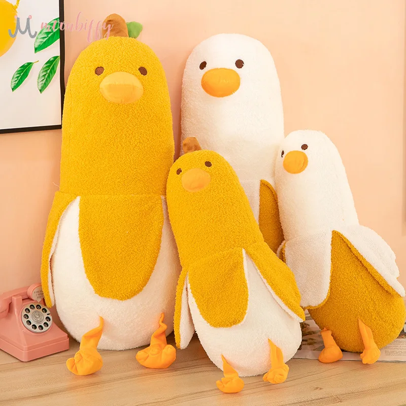 

50cm Banana Duck Plush Toy Creative Cotton Stuffed Animal Doll Nap Pillow Cushion Room Ornament Home Decor For Children Gifts