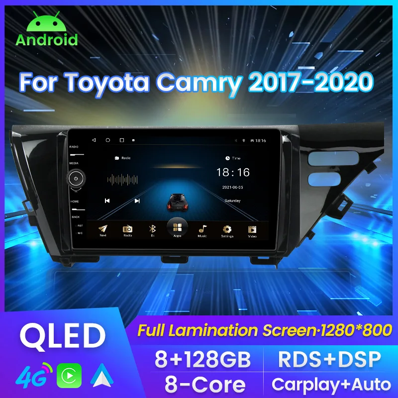 MLOVELIN QLED 8G + 128G Carplay Авто Android 11 автомобильное радио для Toyota Camry 2017-2020 Мультимедиа GPS навигация RDS DSP FM BT SWC
MLOVELIN QLED 8G + 128G Carplay Авто Android 11 автомобильное радио для Toyota Camry 2017-2020 Мультимедиа GPS навигация RDS DSP FM BT SWC