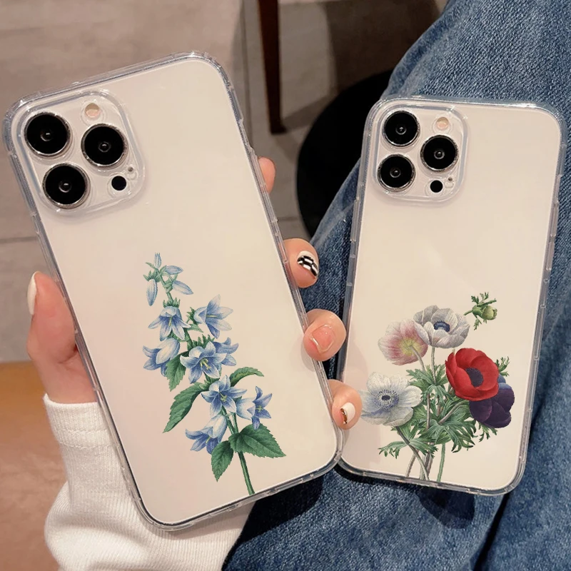 Simple Flowers For Apple iPhone 11 12 13 Pro Max 12 13 Mini X XR XS Max SE 6 6S 7 8 Plus Clear Phone Case Shockproof Back Funda
Simple Flowers For Apple iPhone 11 12 13 Pro Max 12 13 Mini X XR XS Max SE 6 6S 7 8 Plus Clear Phone Case Shockproof Back Funda