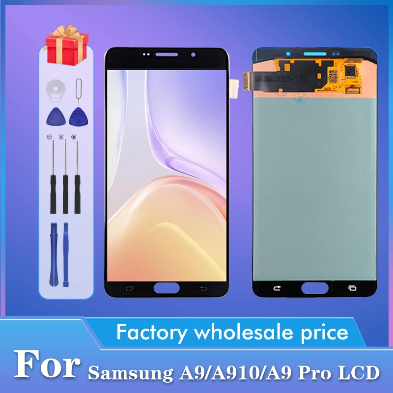 ЖК-дисплей 6,0 дюйма A9 Pro для Samsung Galaxy A910, сенсорный дигитайзер в сборе, экран A9 2016 A9, бесплатная доставка с инструментами, 1 шт.
ЖК-дисплей 6,0 дюйма A9 Pro для Samsung Galaxy A910, сенсорный дигитайзер в сборе, экран A9 2016 A9, бесплатная доставка с инструментами, 1 шт.