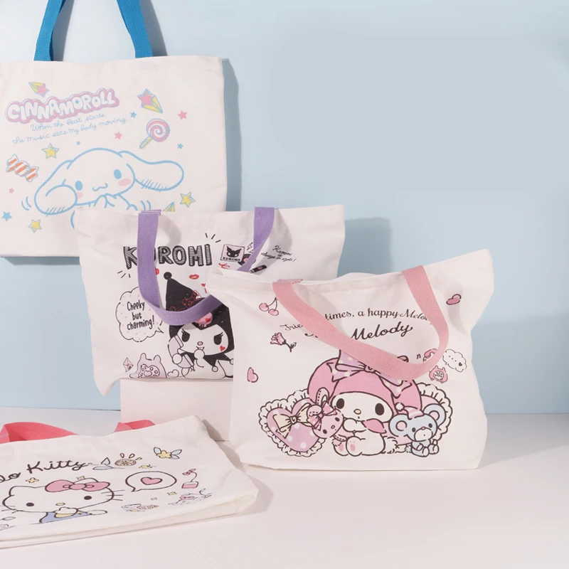 Cartoon Hellokittys Kuromi Canvas Bag High Capacity Exquisite Durable My Melody Cinnamoroll Creative Personality Storage Bag
Cartoon Hellokittys Kuromi Canvas Bag High Capacity Exquisite Durable My Melody Cinnamoroll Creative Personality Storage Bag