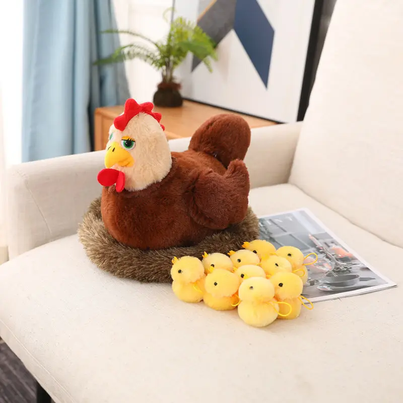 Chicken Hen Nest Plush Toy Stuffed Chicken Doll Cute Nest Chick Lifelike Stuffed Animal Christmas Toy Gifts For Kids Soft Toys
Chicken Hen Nest Plush Toy Stuffed Chicken Doll Cute Nest Chick Lifelike Stuffed Animal Christmas Toy Gifts For Kids Soft Toys