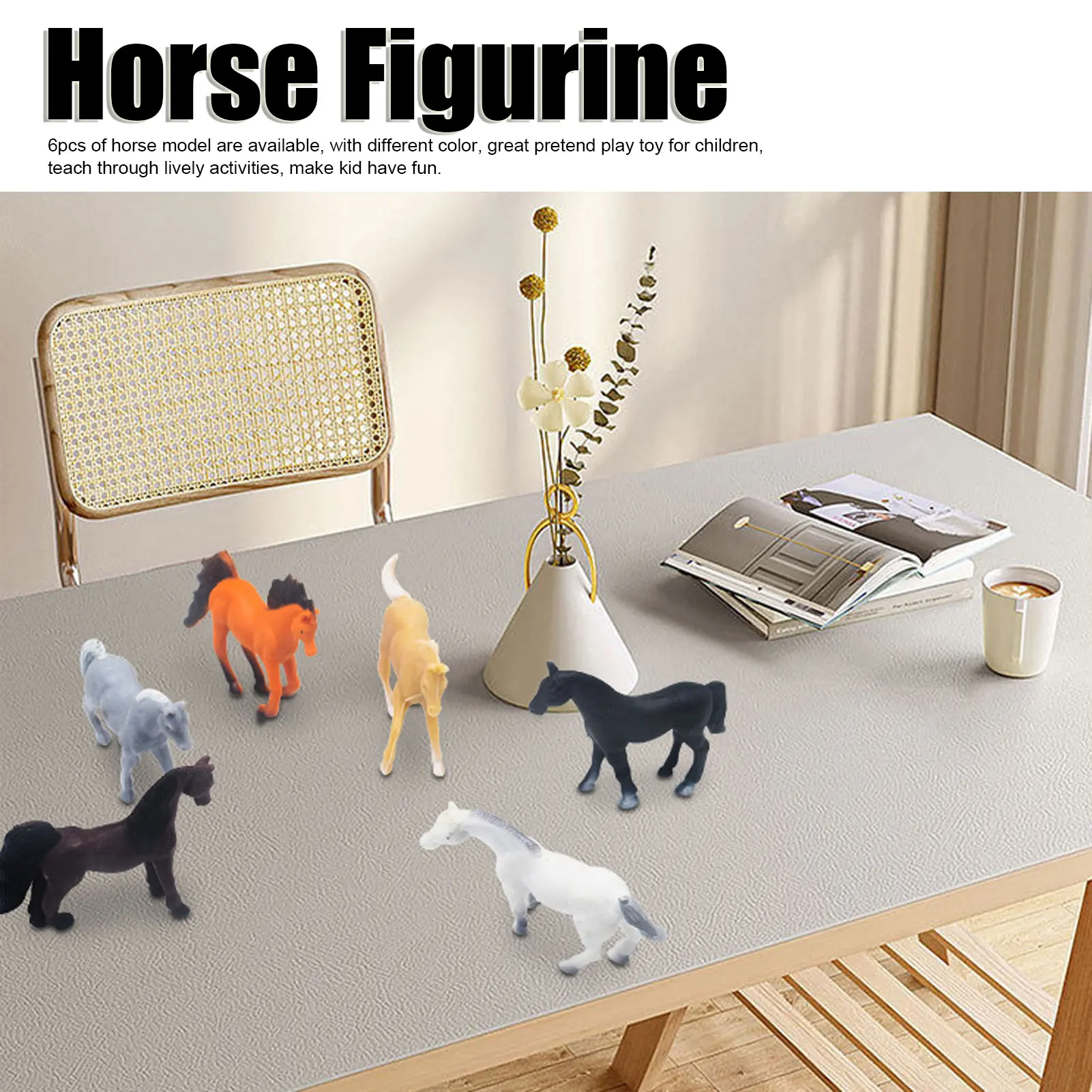 6Pcs Horse Figurines Set Children Toys Simulated Cute Funny Horse Figure Model Pretend Play Toy Home Desk Onaments Decoration
6Pcs Horse Figurines Set Children Toys Simulated Cute Funny Horse Figure Model Pretend Play Toy Home Desk Onaments Decoration
