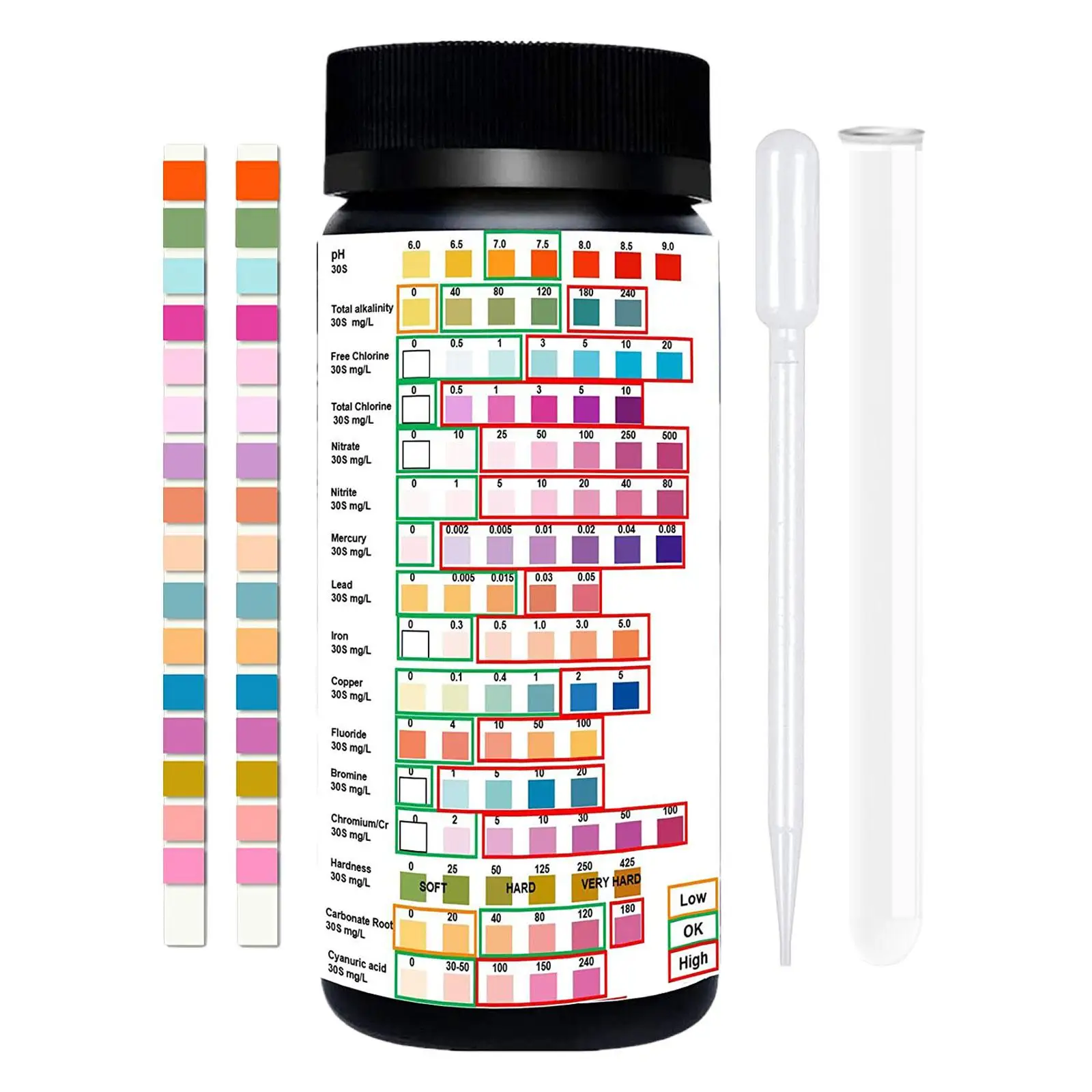 100Pcs Water Testing Set Universal Water Test Strips for Fish Tank Pond 
100Pcs Water Testing Set Universal Water Test Strips for Fish Tank Pond