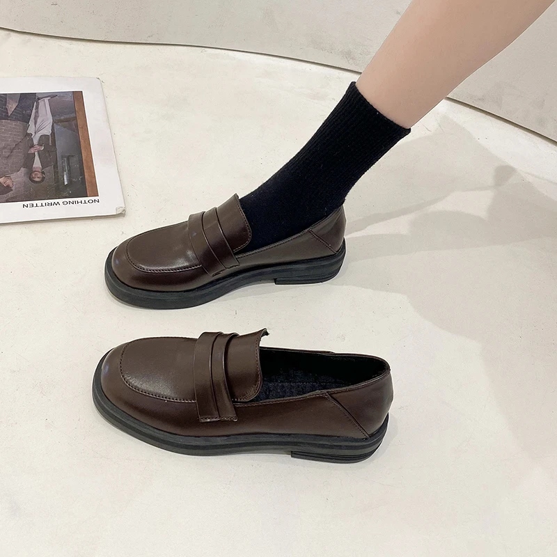 Summer Shoes Ladies Autumn Round Toe Black Flats Female Footwear Casual Sneaker Oxfords Women's Slip-on British Style Loafers Wi
Summer Shoes Ladies Autumn Round Toe Black Flats Female Footwear Casual Sneaker Oxfords Women's Slip-on British Style Loafers Wi