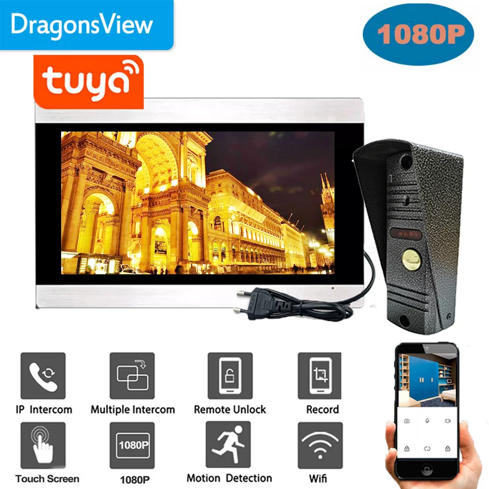 DragonsView беспроводной видеодомофон 1080p с сенсорным экраном 7 дюймов
DragonsView беспроводной видеодомофон 1080p с сенсорным экраном 7 дюймов