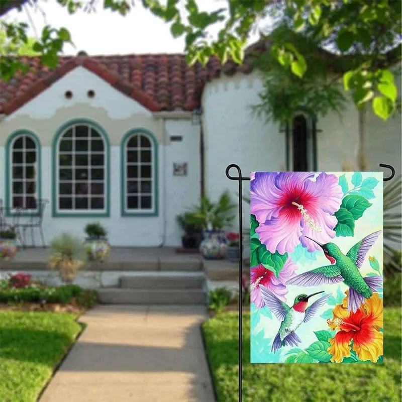 Spring Hummingbirds Hibiscus Flowers Welcome Garden Flag House Banner Hello Spring Summer Garden Flags for Outdoor Yard Decor
Spring Hummingbirds Hibiscus Flowers Welcome Garden Flag House Banner Hello Spring Summer Garden Flags for Outdoor Yard Decor