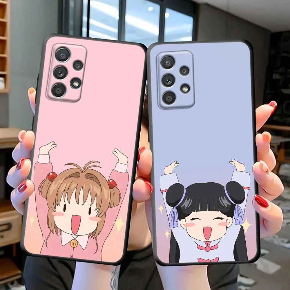 

Disney Cute Card Captor Sakura Anime Phone Case For Samsung Galaxy S22 S21 S20 FE Ultra S10 S10E S9 S23 Lite Plus Cover Fundas