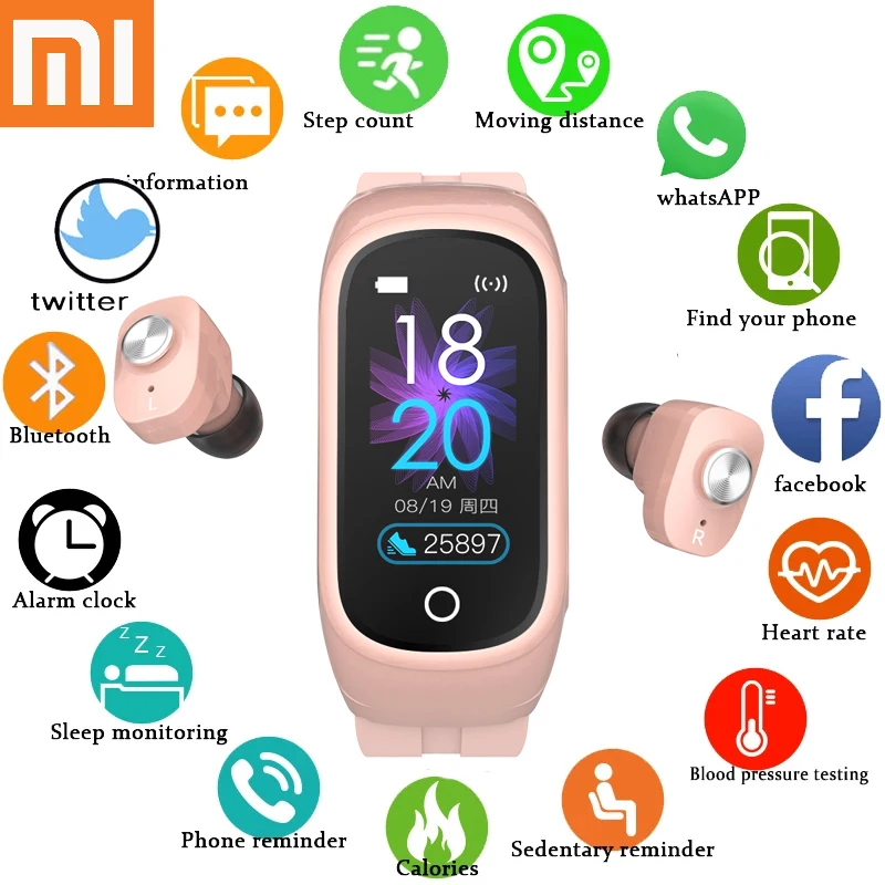 Смарт-часы XIAOMI для мужчин и женщин, умный Браслет, Беспроводная Bluetooth-гарнитура 2 в 1, спортивный смарт-браслет для Android Ios, Смарт-часы
Смарт-часы XIAOMI для мужчин и женщин, умный Браслет, Беспроводная Bluetooth-гарнитура 2 в 1, спортивный смарт-браслет для Android Ios, Смарт-часы