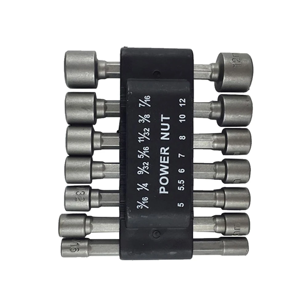 14Sets Of Wind Batch Sleeve 5-12mm Magnetic Hex Nut Driver Bit Metric Drill Socket Impact Wrench For Manufacturing Assembly Part
14Sets Of Wind Batch Sleeve 5-12mm Magnetic Hex Nut Driver Bit Metric Drill Socket Impact Wrench For Manufacturing Assembly Part