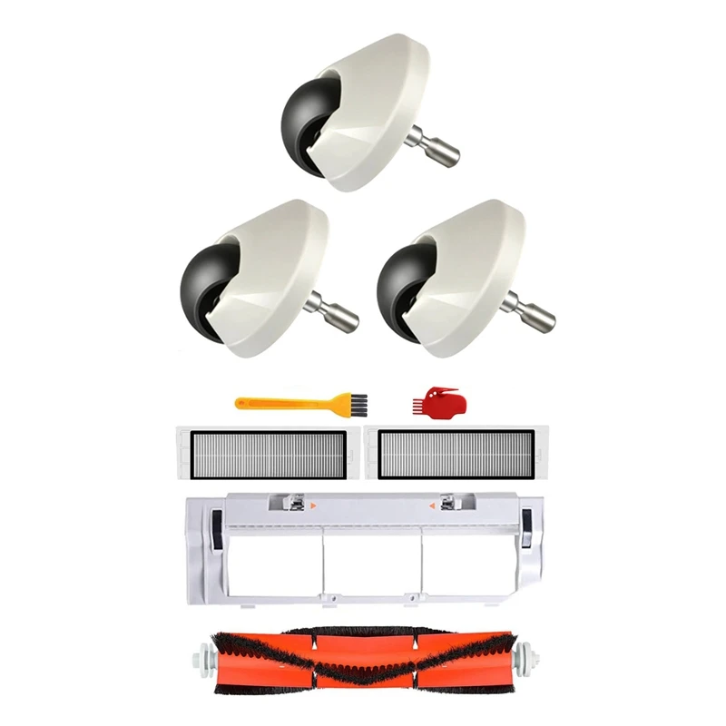 3Pcs Casters Front Wheel With HEPA Filter Main Brush Dust Box For Xiaomi 1S MI Robot Vacuum 2 S50 S51 S5 Vacuum Cleaner
3Pcs Casters Front Wheel With HEPA Filter Main Brush Dust Box For Xiaomi 1S MI Robot Vacuum 2 S50 S51 S5 Vacuum Cleaner