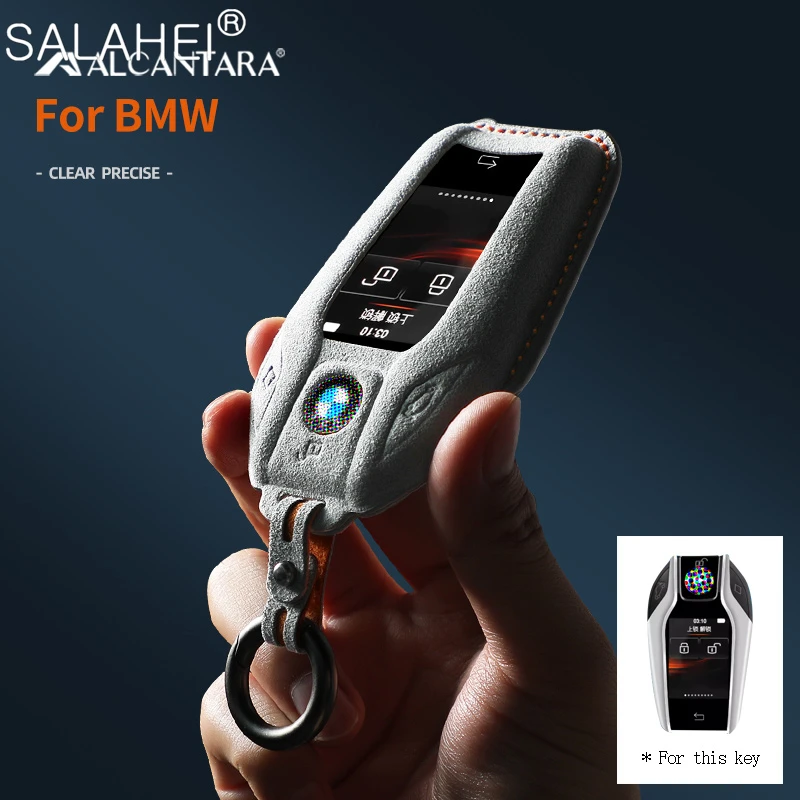 Alcantara Suede Leather Car Key Cover Case Shell For BMW 5 7 Series G11 G12 G30 G31 G32 I8 I12 I15 G01 G02 G05 G07 X3 X4 X5 X7
Alcantara Suede Leather Car Key Cover Case Shell For BMW 5 7 Series G11 G12 G30 G31 G32 I8 I12 I15 G01 G02 G05 G07 X3 X4 X5 X7