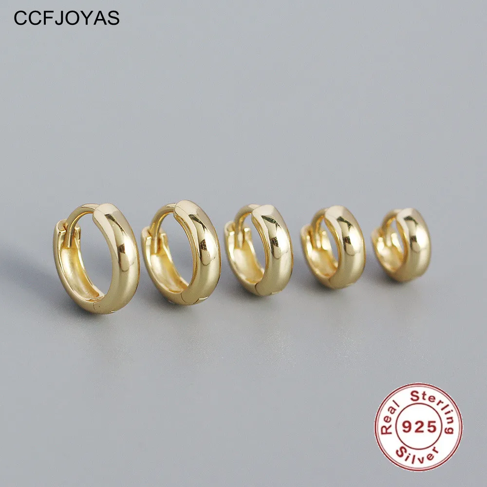 CCFJOYAS 5/10 Pair/Set 925 Sterling Silver Round Hoop Earrings European and American Gold Silver color Earrings Set Wholesale
CCFJOYAS 5/10 Pair/Set 925 Sterling Silver Round Hoop Earrings European and American Gold Silver color Earrings Set Wholesale