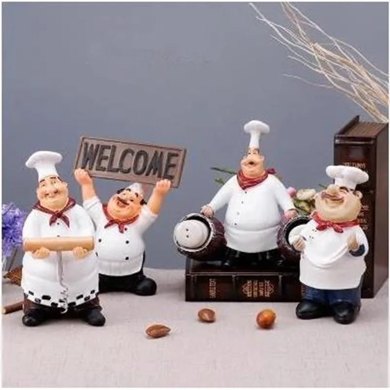 European chef statue crafts, home cafe restaurant wine cabinet decoration ornaments
European chef statue crafts, home cafe restaurant wine cabinet decoration ornaments