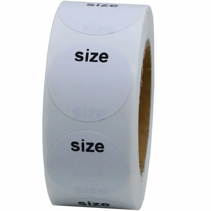 50-500pcs Round Clothing "size" Stickers1inch Labels Sticker Scrapbooking Adhesive Labels For Apparel Retail
50-500pcs Round Clothing "size" Stickers1inch Labels Sticker Scrapbooking Adhesive Labels For Apparel Retail