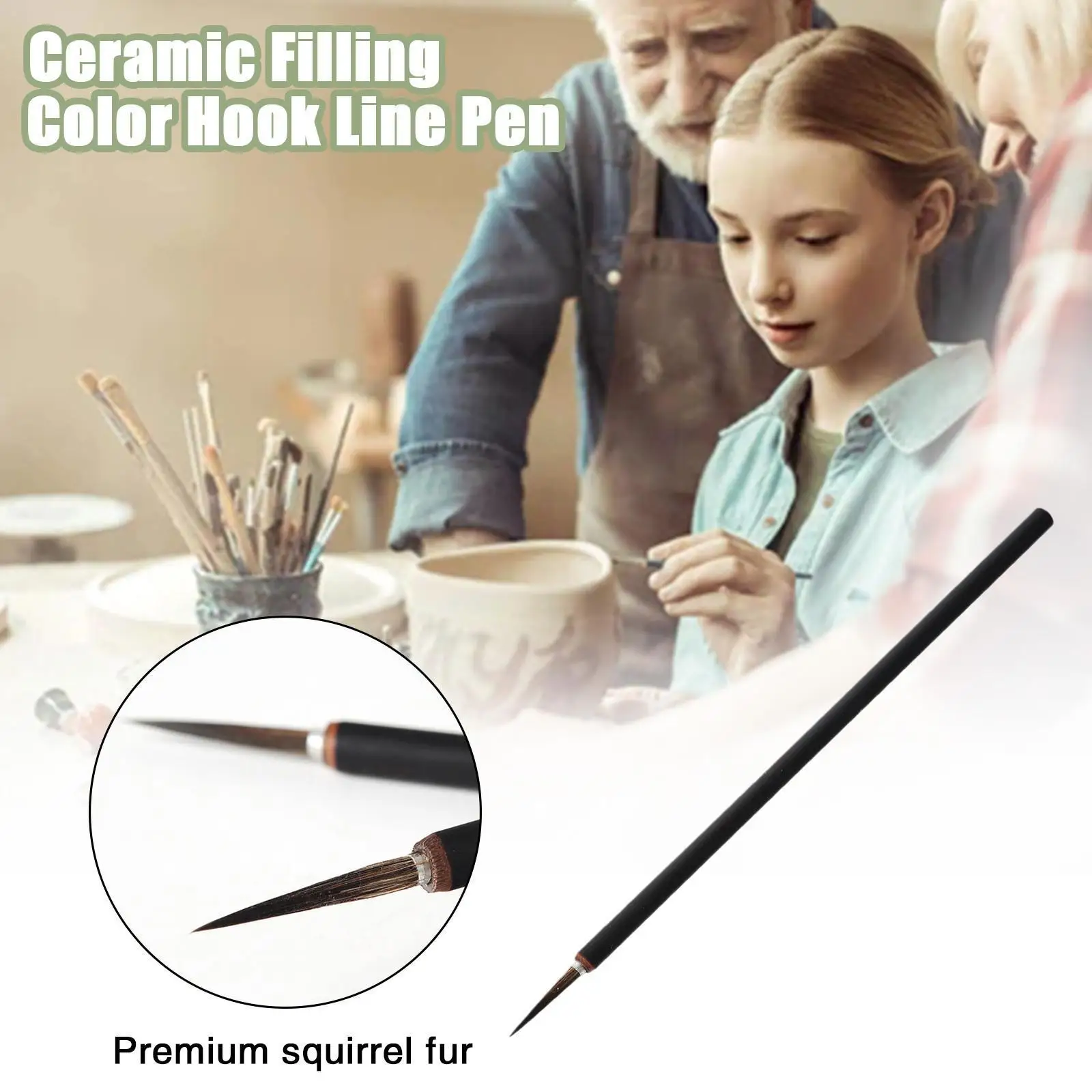 Ceramic Art Brush Jingdezhen Painting Glaze K Pottery Pen Tools Overglaze/underglaze Pen Hook Painting Clay Line Meticulous X2H7
Ceramic Art Brush Jingdezhen Painting Glaze K Pottery Pen Tools Overglaze/underglaze Pen Hook Painting Clay Line Meticulous X2H7
