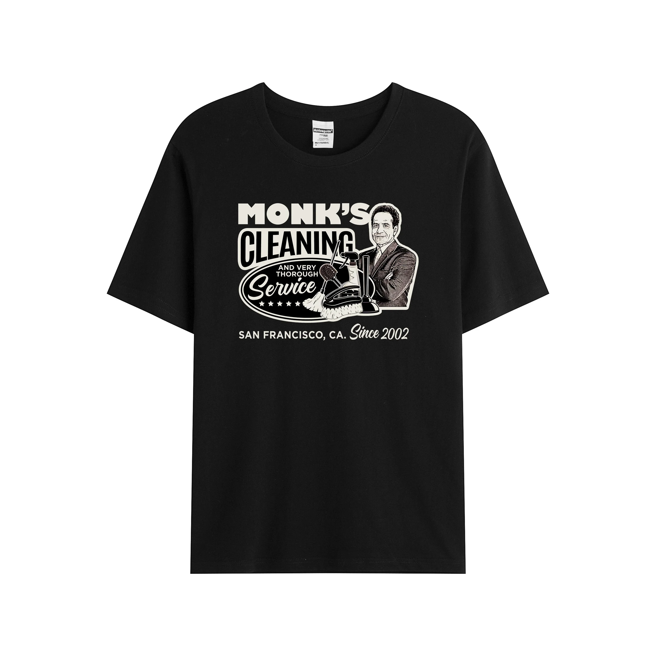 2021 Men/Women's Summer Black Street Fashion Hip Hop Monk Cleaning Service T-shirt Cotton Tees Short Sleeve Tops
2021 Men/Women's Summer Black Street Fashion Hip Hop Monk Cleaning Service T-shirt Cotton Tees Short Sleeve Tops