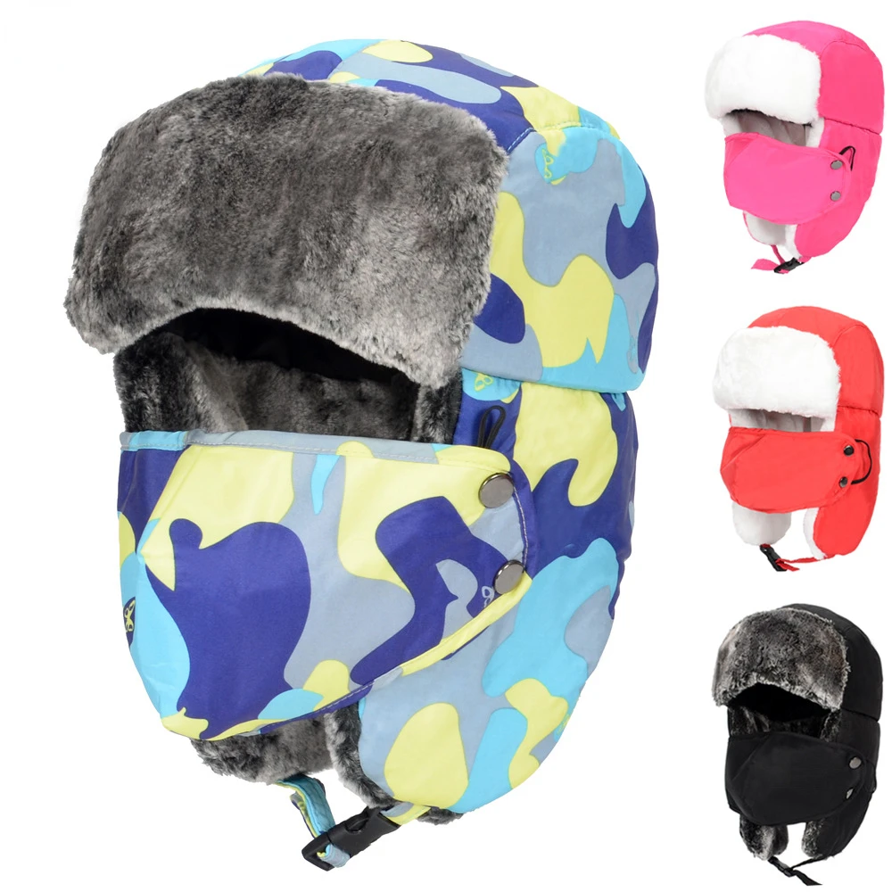 Winter Bomber Hats for Men and Women Cycling Cold and Thickening Warm Children's Cotton Windproof Earmuffs Ski Caps
Winter Bomber Hats for Men and Women Cycling Cold and Thickening Warm Children's Cotton Windproof Earmuffs Ski Caps