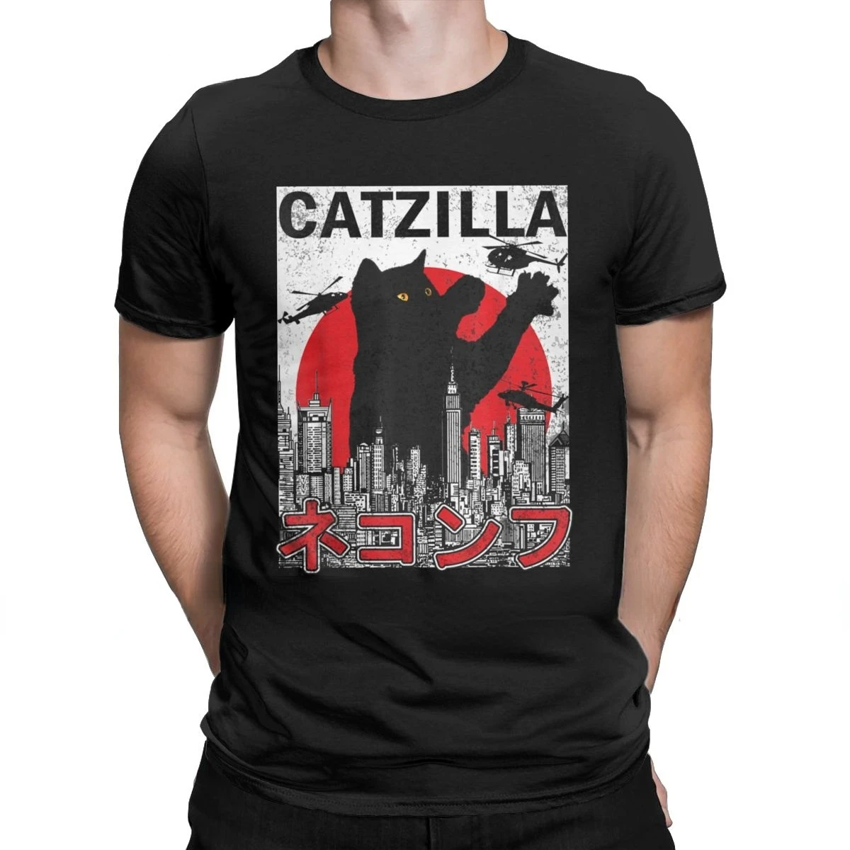 Funny Catzilla Japan Cat Kitten Lover Men T Shirt Male Casual Tees Summer Hombre Oversized Tee Harajuku Shirt Men Clothing
Funny Catzilla Japan Cat Kitten Lover Men T Shirt Male Casual Tees Summer Hombre Oversized Tee Harajuku Shirt Men Clothing