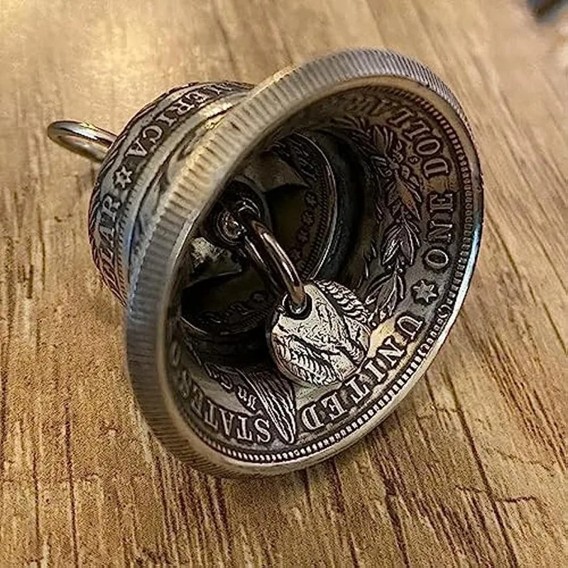 1 Piece Morgan Silver Dollar Bell Vintage Craft Jingle Bells Mini Jingle Bells Mini Hanging Bells Metal Hand Bell
1 Piece Morgan Silver Dollar Bell Vintage Craft Jingle Bells Mini Jingle Bells Mini Hanging Bells Metal Hand Bell