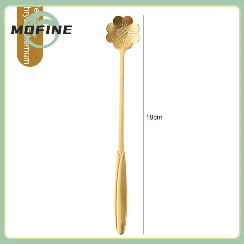 Dessert Honey Small Spoon Long Handle Stainless Steel Spoon Meticulous Light Spoon Extended Creative Flower Spoon Mixing Spoon
Dessert Honey Small Spoon Long Handle Stainless Steel Spoon Meticulous Light Spoon Extended Creative Flower Spoon Mixing Spoon
