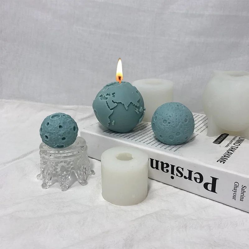 Moon Earth Shape Candle Silicone Mold for Handmade Desktop Decoration Gypsum Epoxy Resin Aromatherapy Candle Silicone Mould
Moon Earth Shape Candle Silicone Mold for Handmade Desktop Decoration Gypsum Epoxy Resin Aromatherapy Candle Silicone Mould