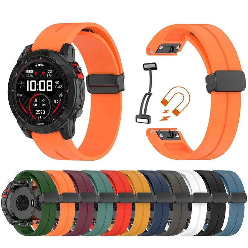 Магнитная Складная пряжка, силиконовый ремешок для наручных часов Garmin Fenix 7x 7Pro 6x Pro Garmin Fenix 7 6 5plus, Quick Fit, 26 мм 22 мм
Магнитная Складная пряжка, силиконовый ремешок для наручных часов Garmin Fenix 7x 7Pro 6x Pro Garmin Fenix 7 6 5plus, Quick Fit, 26 мм 22 мм