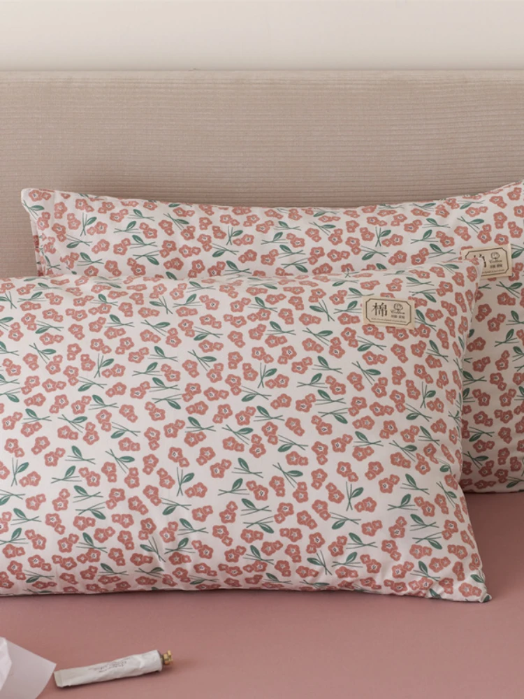 Korean-style Floral Cotton Washable Cotton Pillowcase Small Fresh Pillowcase Pair 
Korean-style Floral Cotton Washable Cotton Pillowcase Small Fresh Pillowcase Pair