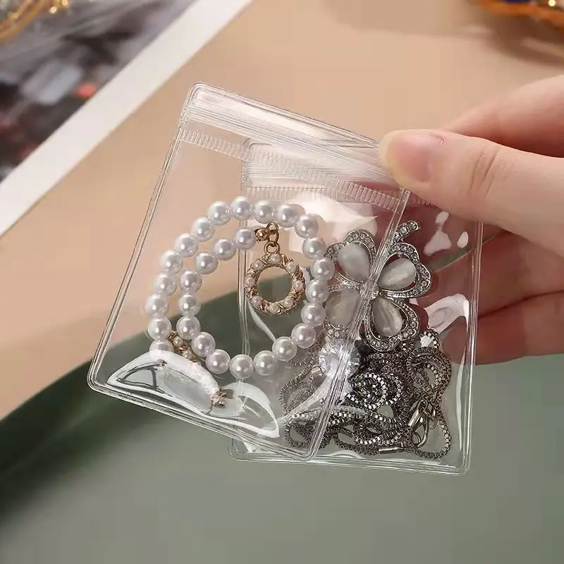 100 PCS PVC Self Sealing Jewelry Bag Thick Necklace Bracelet Ziplock Bag Ring Storage Holder Bag Storage Anti-oxidation Bag
100 PCS PVC Self Sealing Jewelry Bag Thick Necklace Bracelet Ziplock Bag Ring Storage Holder Bag Storage Anti-oxidation Bag