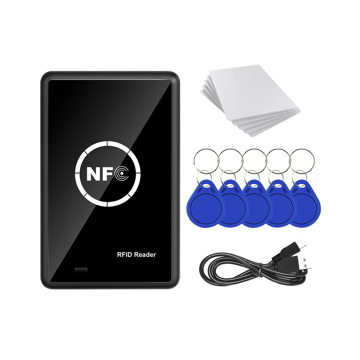 RFID NFC Copier Duplicator 13.56KHz Key Fob NFC Smart Card Reader Writer 13.56MHz Encrypted Programmer USB UID T5577
RFID NFC Copier Duplicator 13.56KHz Key Fob NFC Smart Card Reader Writer 13.56MHz Encrypted Programmer USB UID T5577