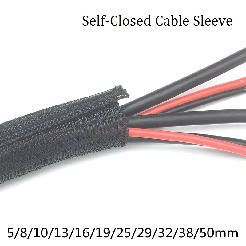

2M/4M PET Braided Network Management Bundle Optical Fiber Cable Protector Flame Retardant Wear-Resistant Flexible Winding Sheath