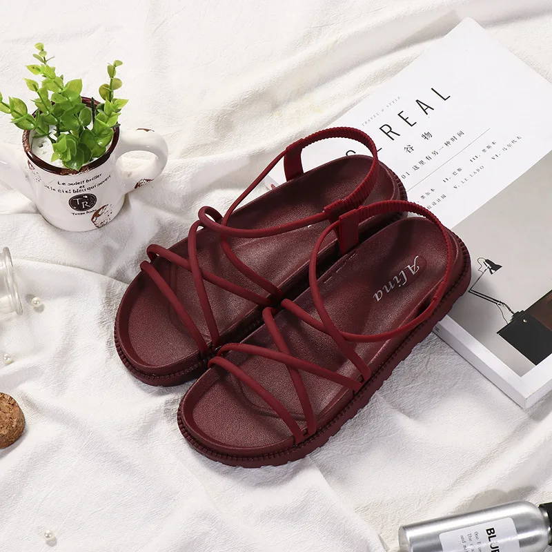 Сандалии женские с открытым носком, мягкие Нескользящие босоножки с перекрестными ремешками, повседневные римские сандалии, летняя Улична...
Сандалии женские с открытым носком, мягкие Нескользящие босоножки с перекрестными ремешками, повседневные римские сандалии, летняя Улична...