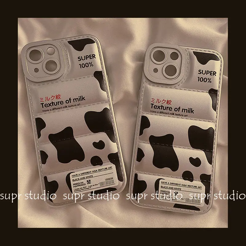 Cow Milk Pattern down Jacket Soft Feel Phone Case for iPhone 13 7 8 11 12 se 2020 mini pro X XS XR MAX Plus
Cow Milk Pattern down Jacket Soft Feel Phone Case for iPhone 13 7 8 11 12 se 2020 mini pro X XS XR MAX Plus
