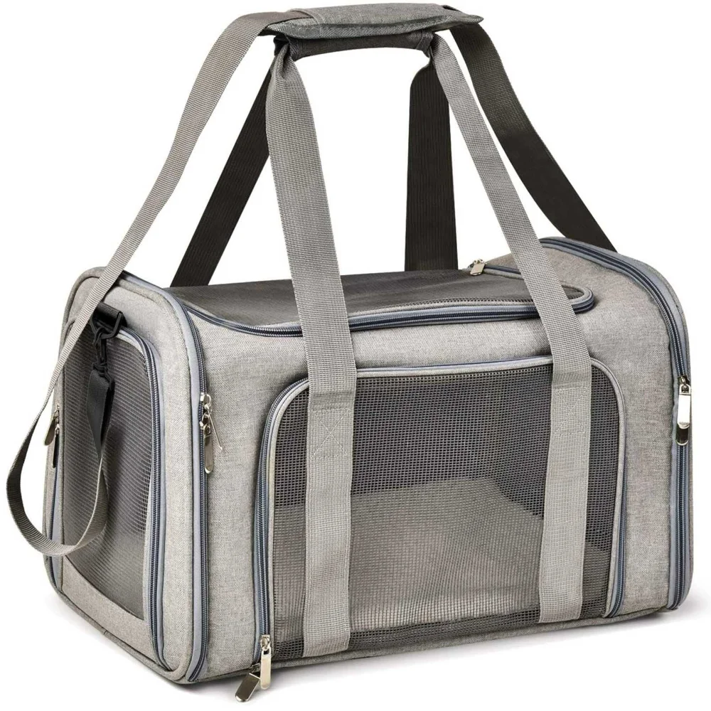 Pet Bag for Cats, Dogs and Puppies, Gray, (Suitable for Daily Travel), 15/22 Lbs
Pet Bag for Cats, Dogs and Puppies, Gray, (Suitable for Daily Travel), 15/22 Lbs
